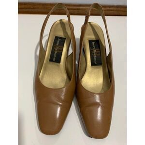 Jenny Buchanan Brown Slip on heels 7M